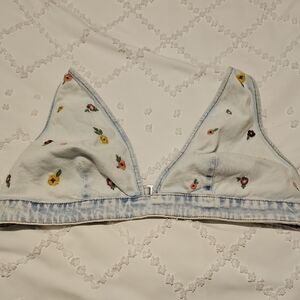 Wild Fable Denim Bralette Sz XXL